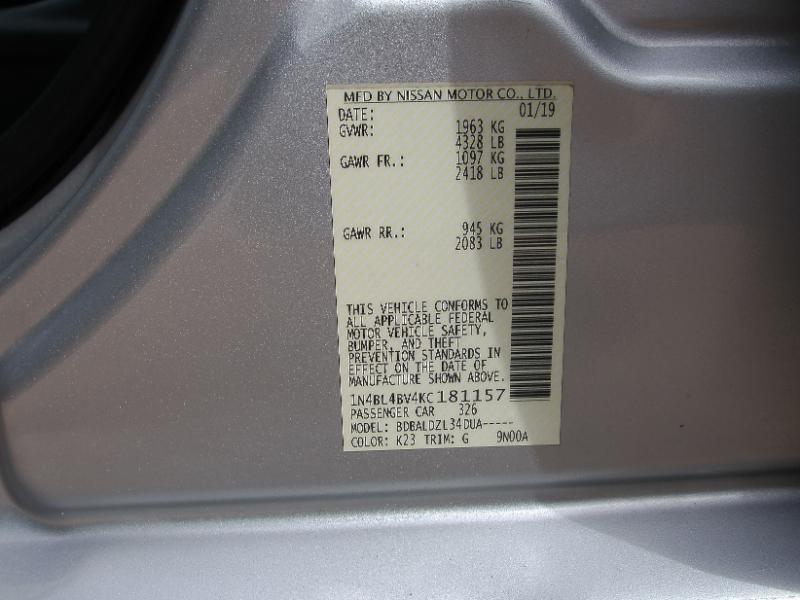 Nissan Altima 2.5 S 2019