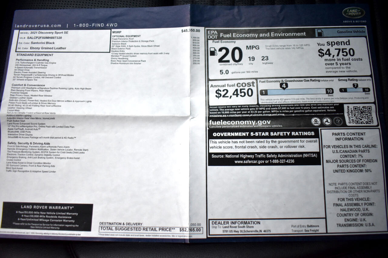 Land Rover Discovery Sport SE 4WD 2021