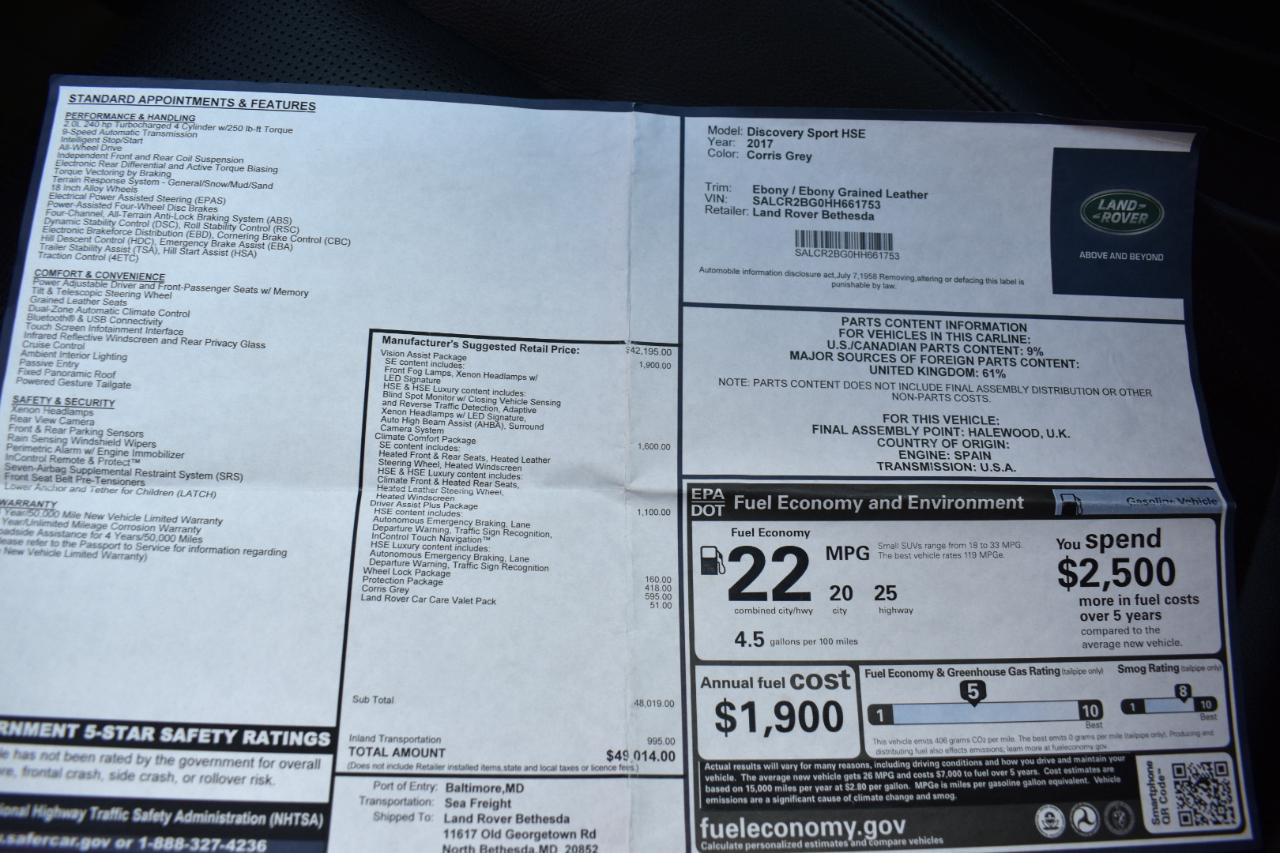 Land Rover Discovery Sport HSE 4WD 2017