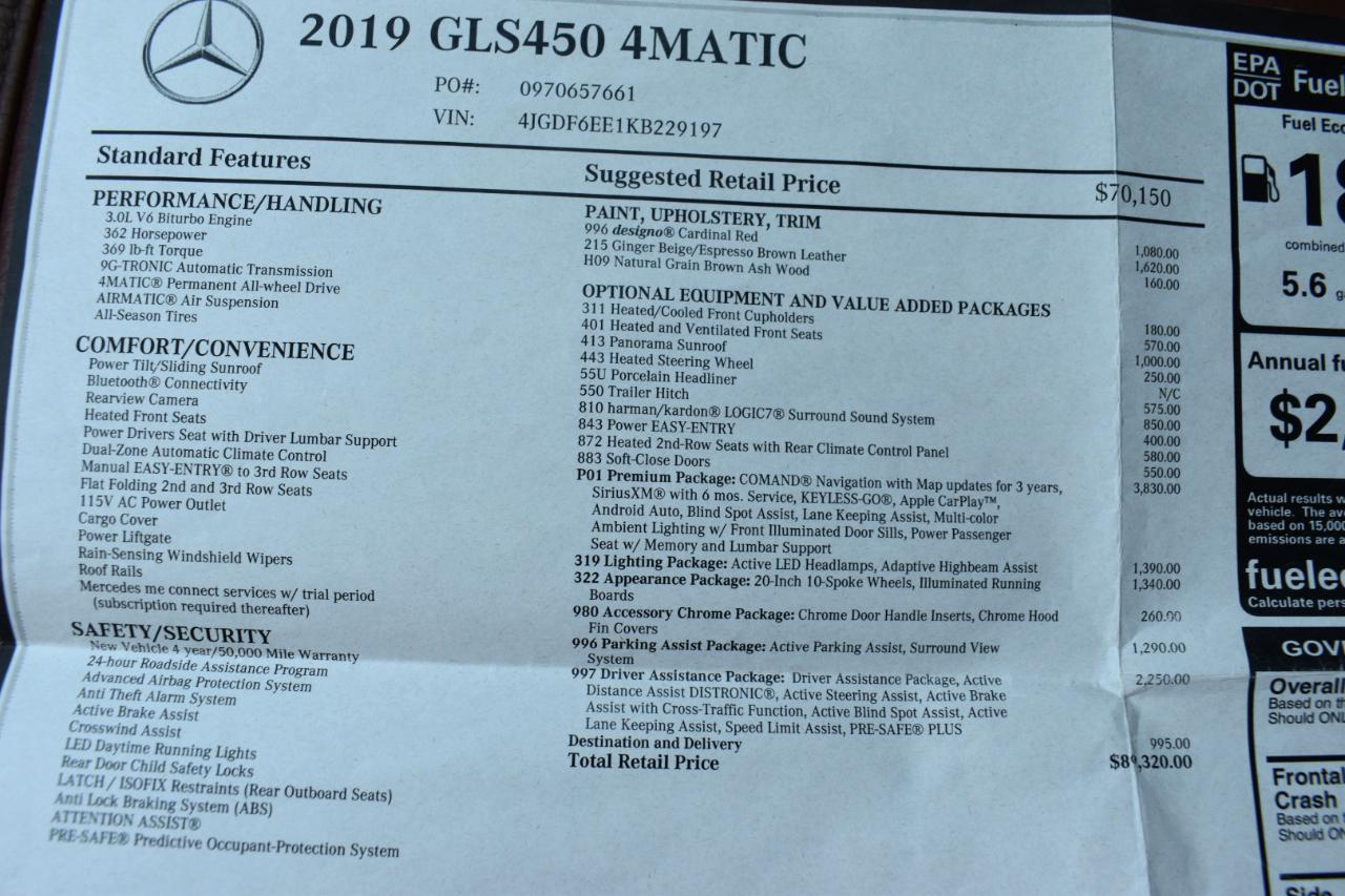 Mercedes-Benz GLS GLS 450 4MATIC SUV 2018