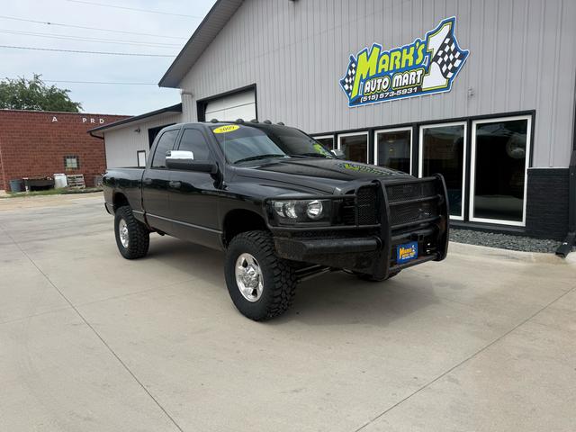 Black 2009 Dodge RAM 2500 SLT Quad Cab 4WD Pickup Truck Four-Wheel Drive Automatic