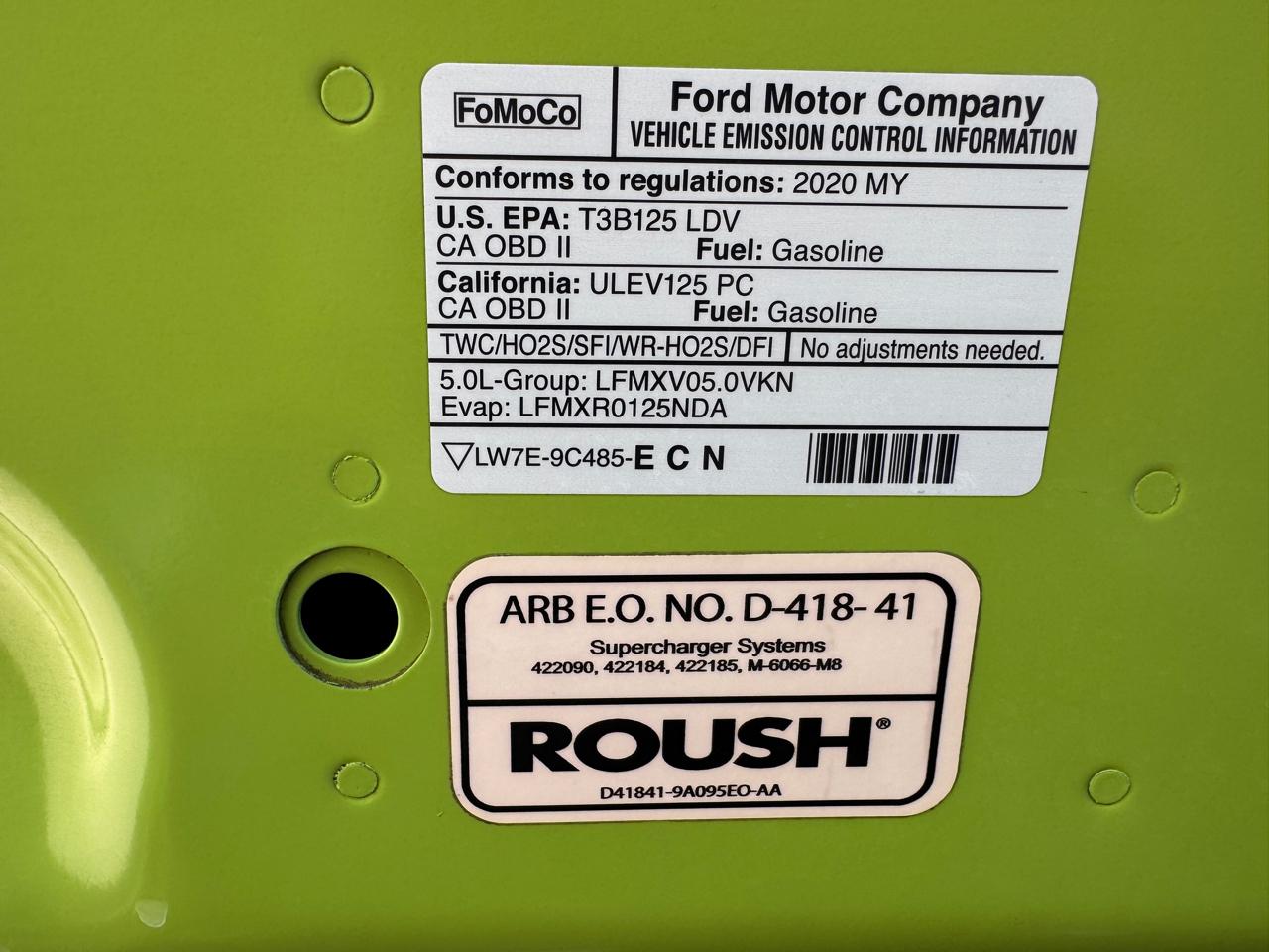 Ford Mustang GT Fastback 2020