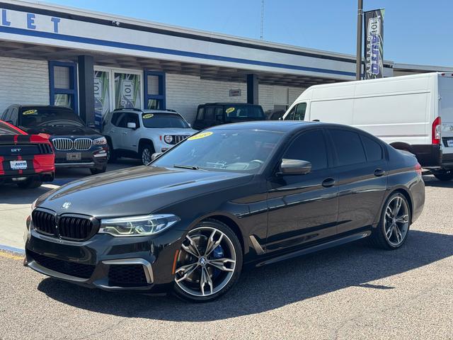 Black 2020 BMW 5 Series M550i xDrive Sedan AWD Sedan All-Wheel Drive Automatic