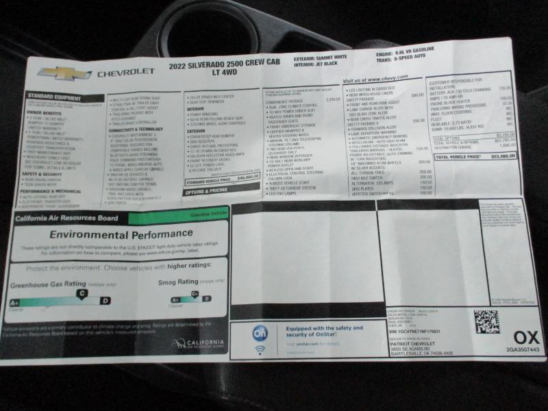 Chevrolet Silverado 2500HD LT Crew Cab Short Box 4WD 2022