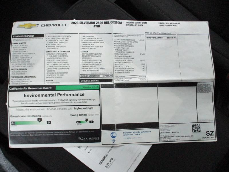 Chevrolet Silverado 2500HD Custom Double Cab Short Box 4WD 2023