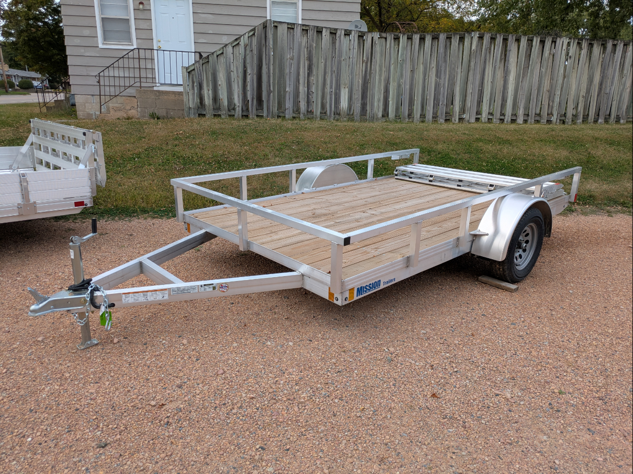 2025 Mission Utility Model- Wood Deck with Ramp MU80X12WR-2.0