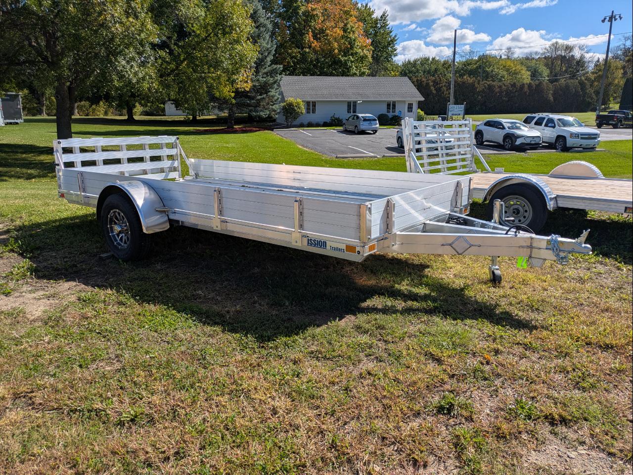 2026 Mission Utility Model - Aluminum Deck with Fixed Rail 78X15 HD Utility Trailer