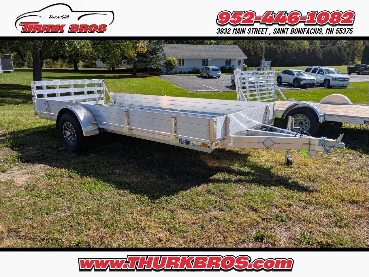 2026 Mission Utility Model - Aluminum Deck with Fixed Rail 78X15 HD Utility Trailer