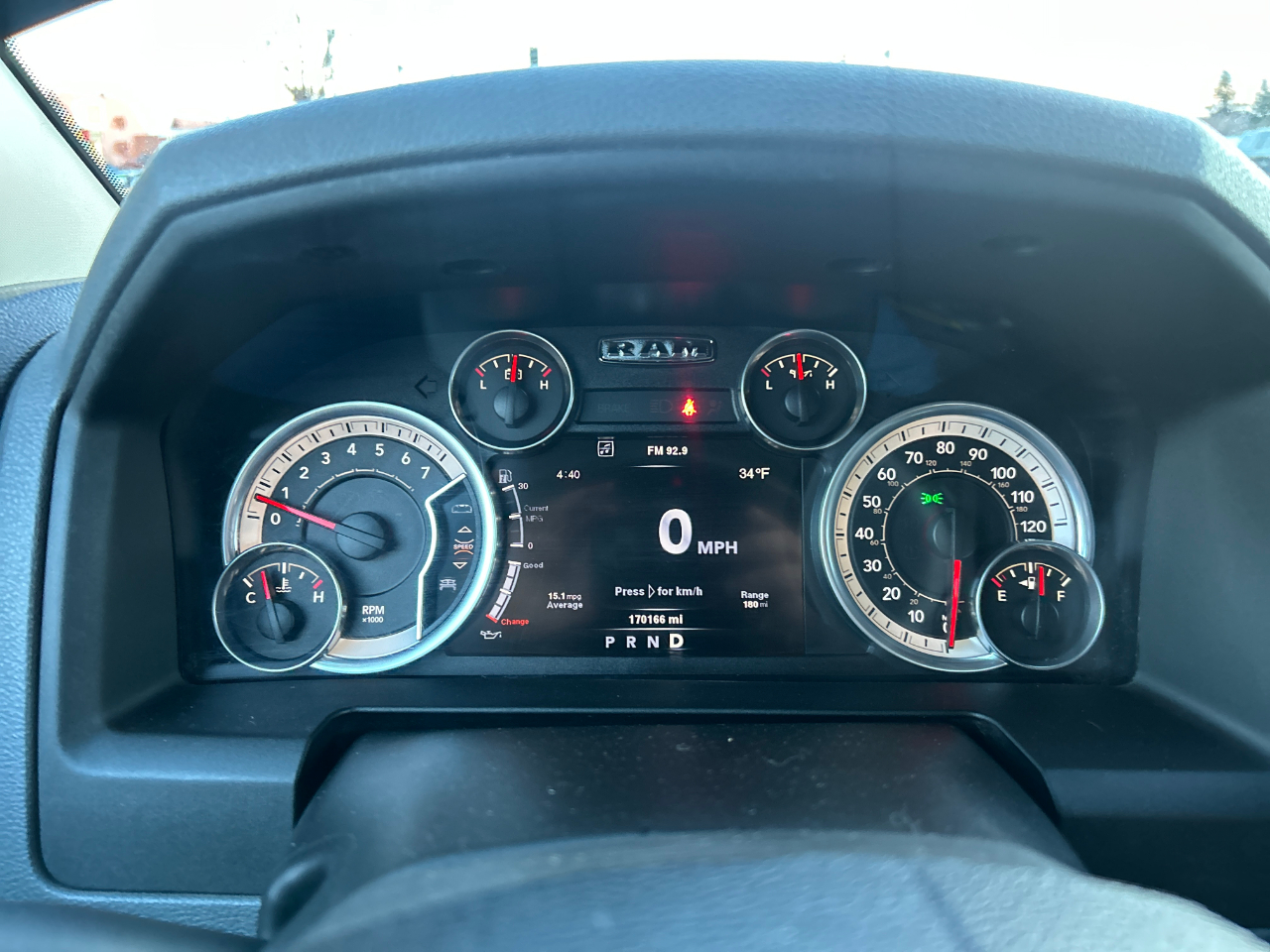 RAM 1500 4WD Quad Cab 140.5" Big Horn 2014