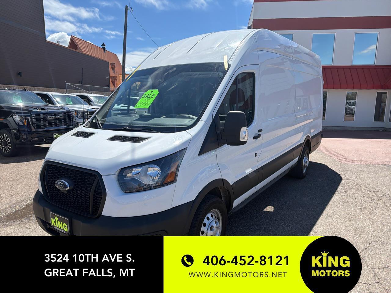 2021 Ford Transit Cargo Van T-350 148" EL Hi Rf 9500 GVWR RWD