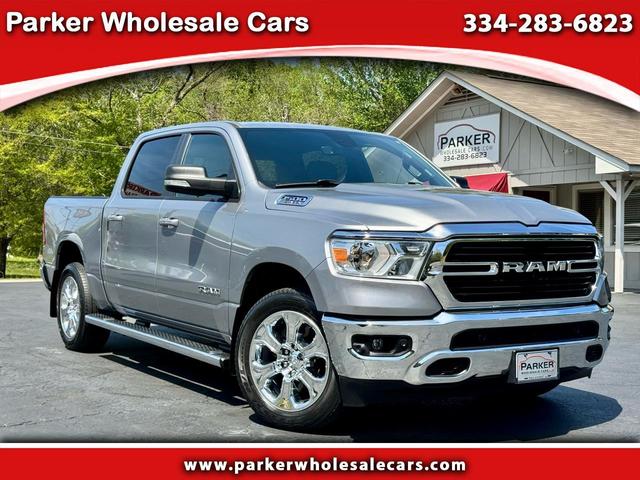 Silver 2021 RAM 1500 Big Horn Crew Cab 4WD Pickup Truck Four-Wheel Drive Automatic