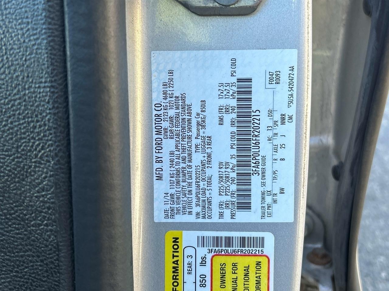 Ford Fusion Hybrid  2015