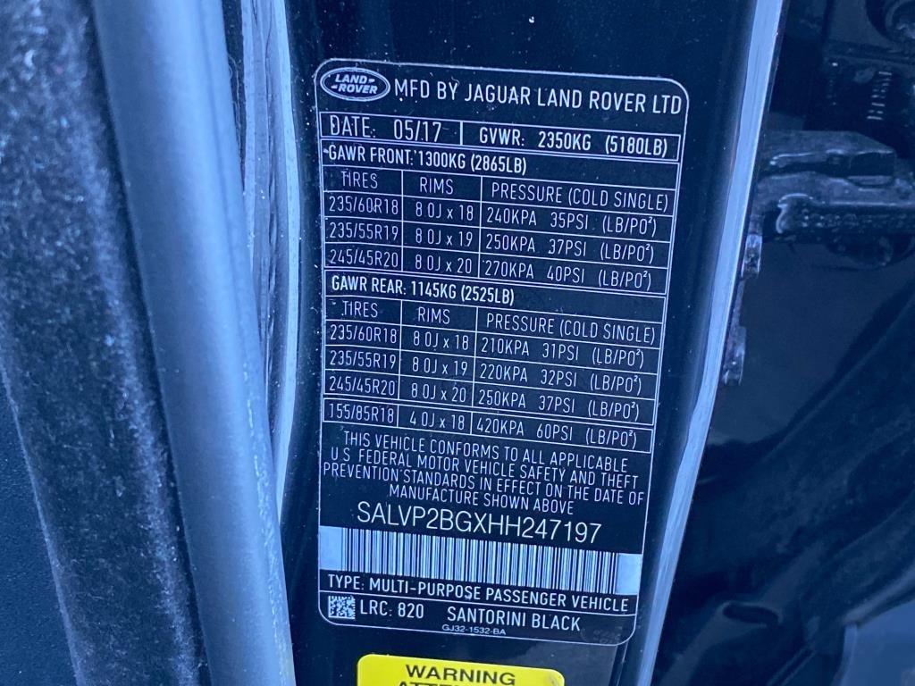 Land Rover Range Rover Evoque  2017