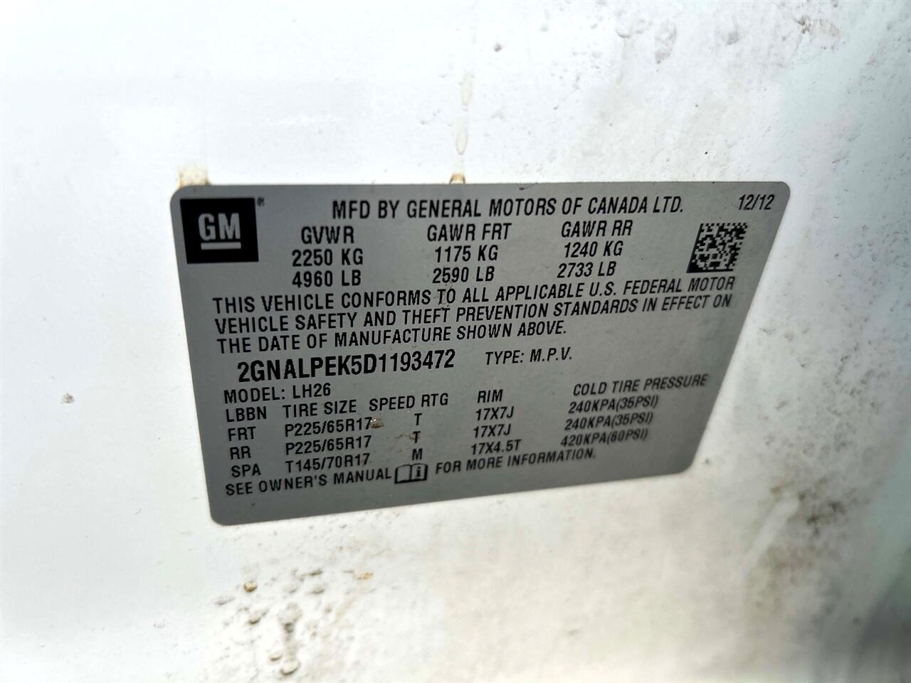 Chevrolet Equinox  2013