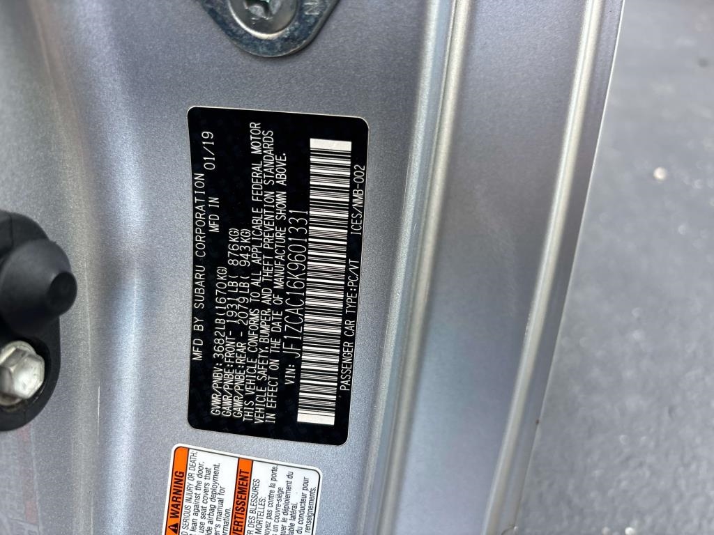 Subaru BRZ  2019 Subaru BRZ  2019