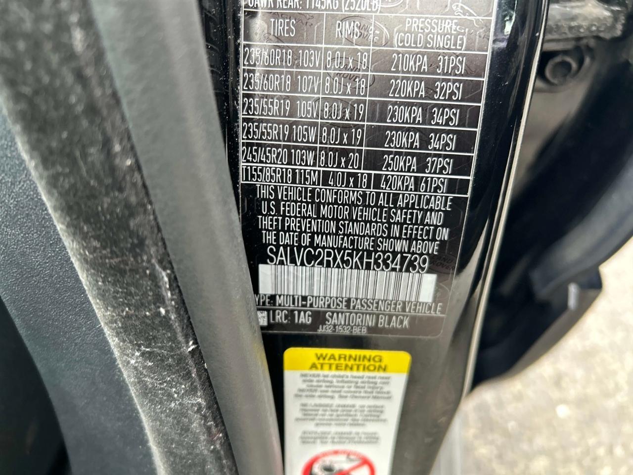 Land Rover Range Rover Evoque  2019