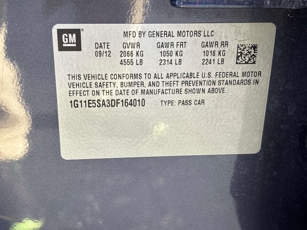 2013 Chevrolet Malibu 4dr Sdn LT w/2LT