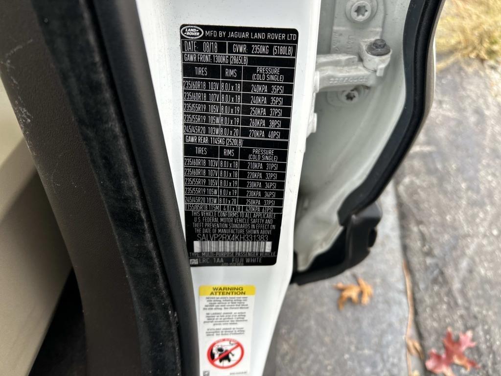 Land Rover Range Rover Evoque  2019