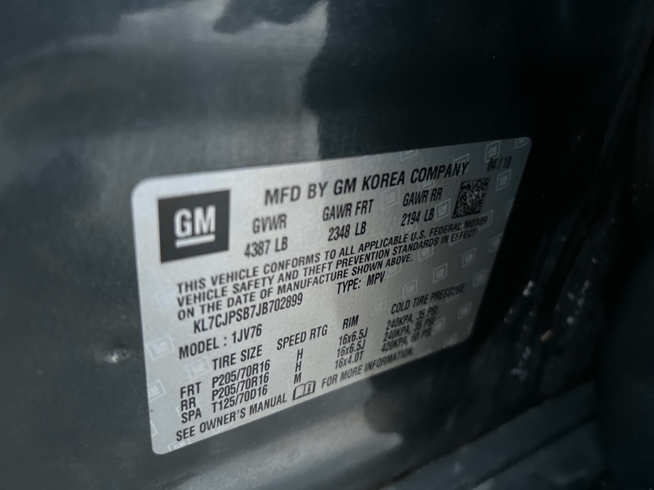 Chevrolet Trax  2018