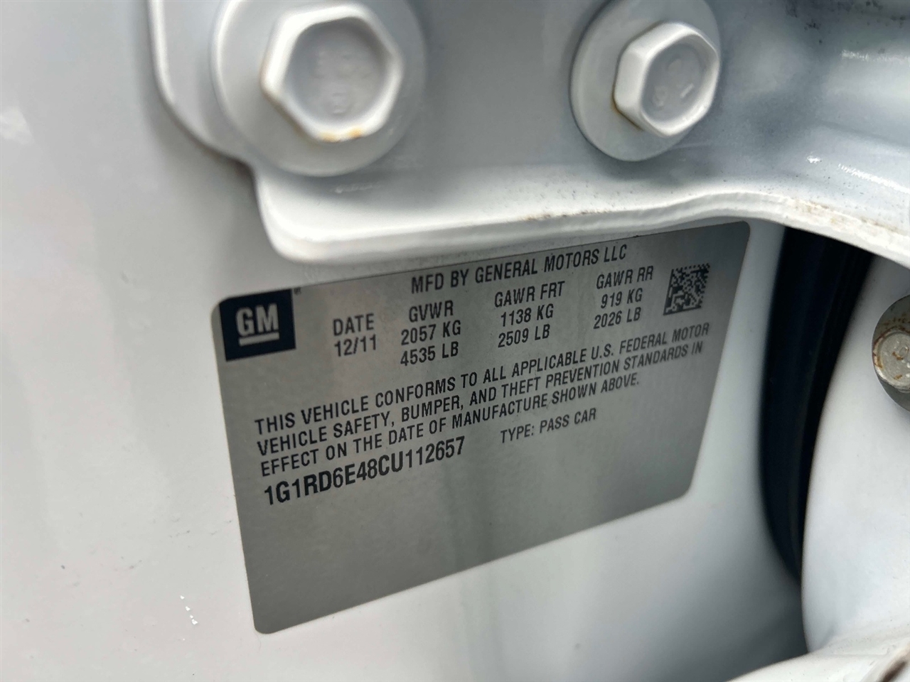 Chevrolet Volt  2012