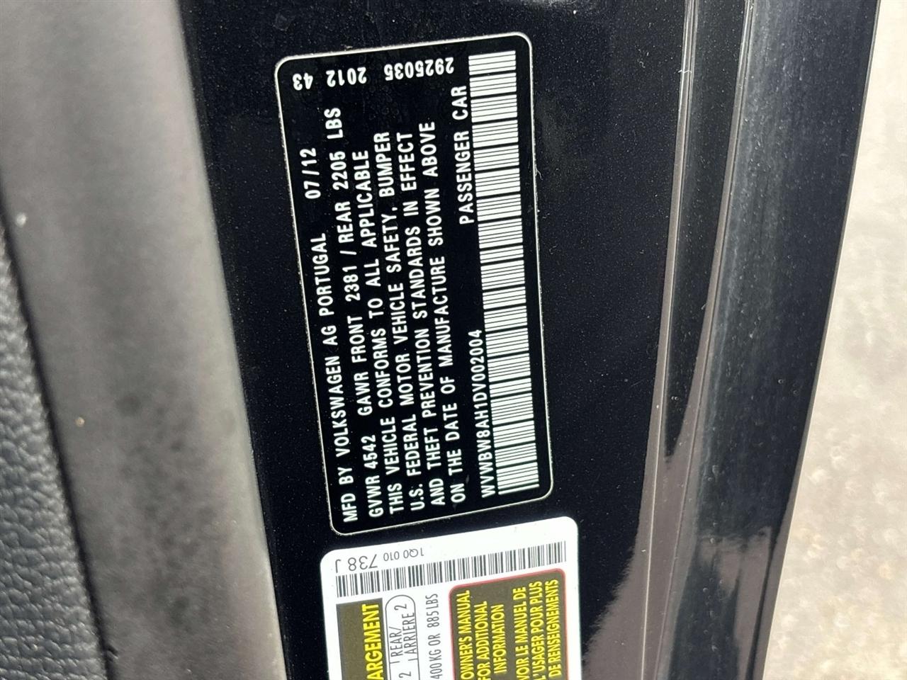 Volkswagen Eos  2013