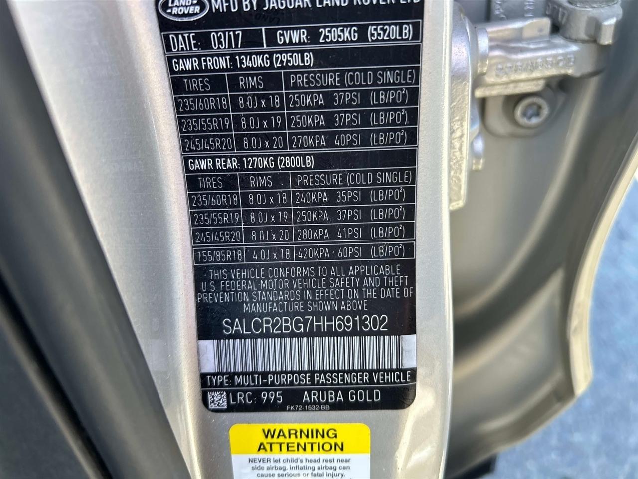 Land Rover Discovery Sport  2017