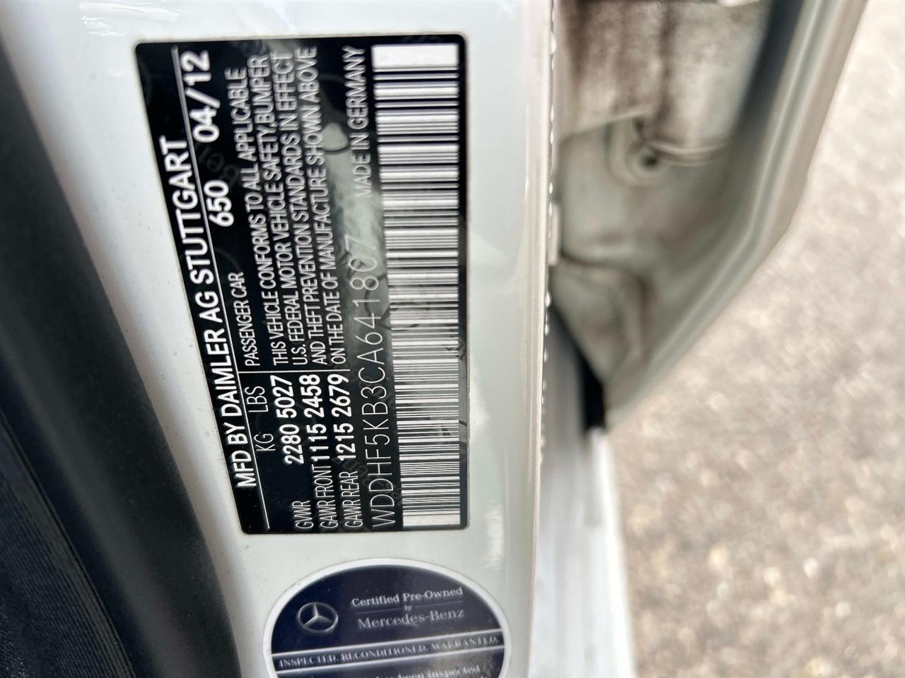 Mercedes-Benz E-Class  2012