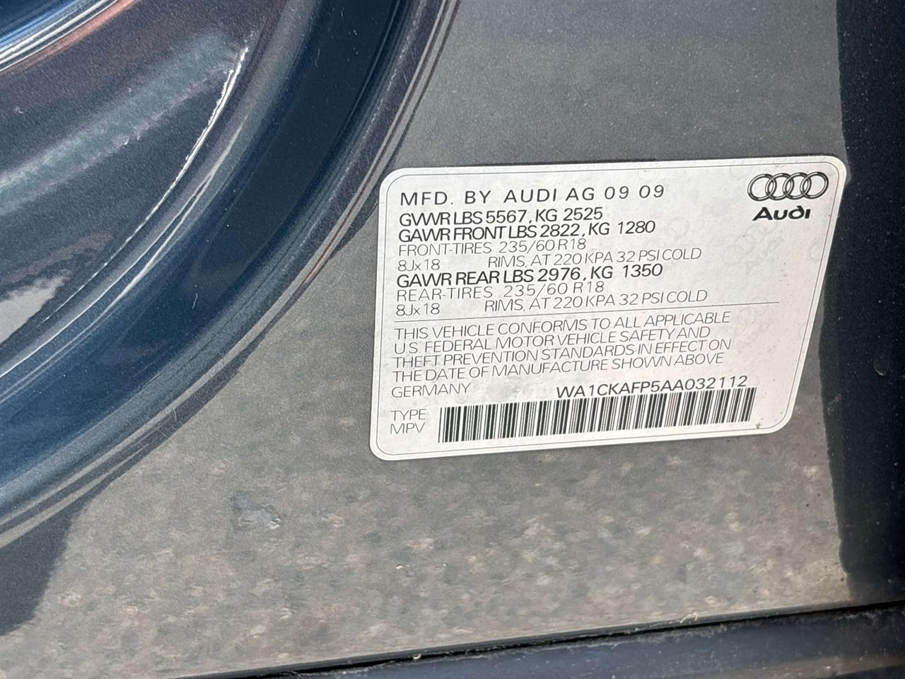Audi Q5 quattro 4dr Premium 2010