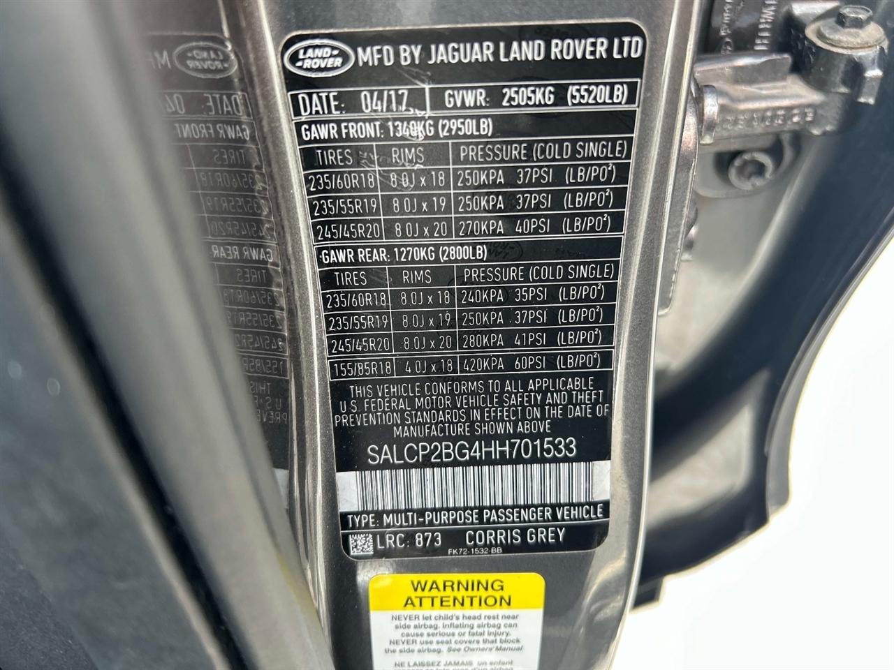 Land Rover Discovery Sport SE 4WD 2017