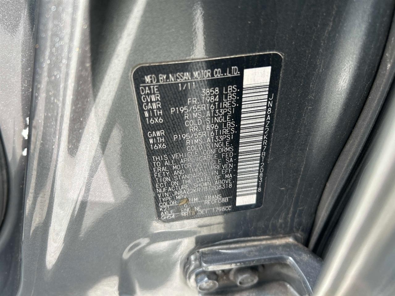 Nissan Cube 5dr Wgn I4 CVT 1.8 SL 2011
