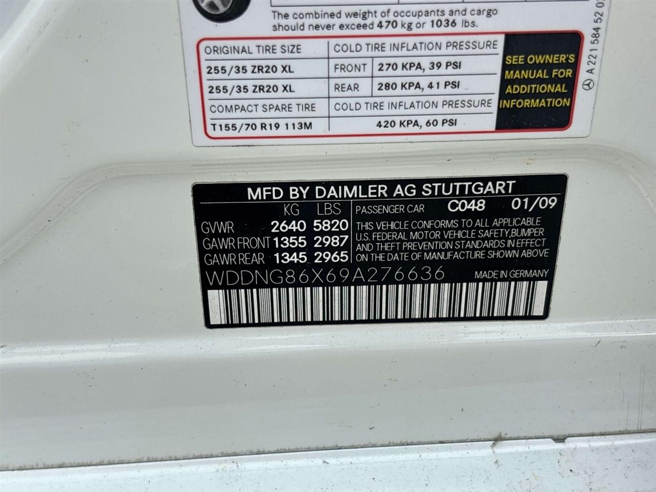Mercedes-Benz S-Class 4dr Sdn 5.5L V8 4MATIC 2009