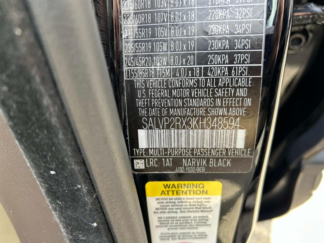 Land Rover Range Rover Evoque  2019