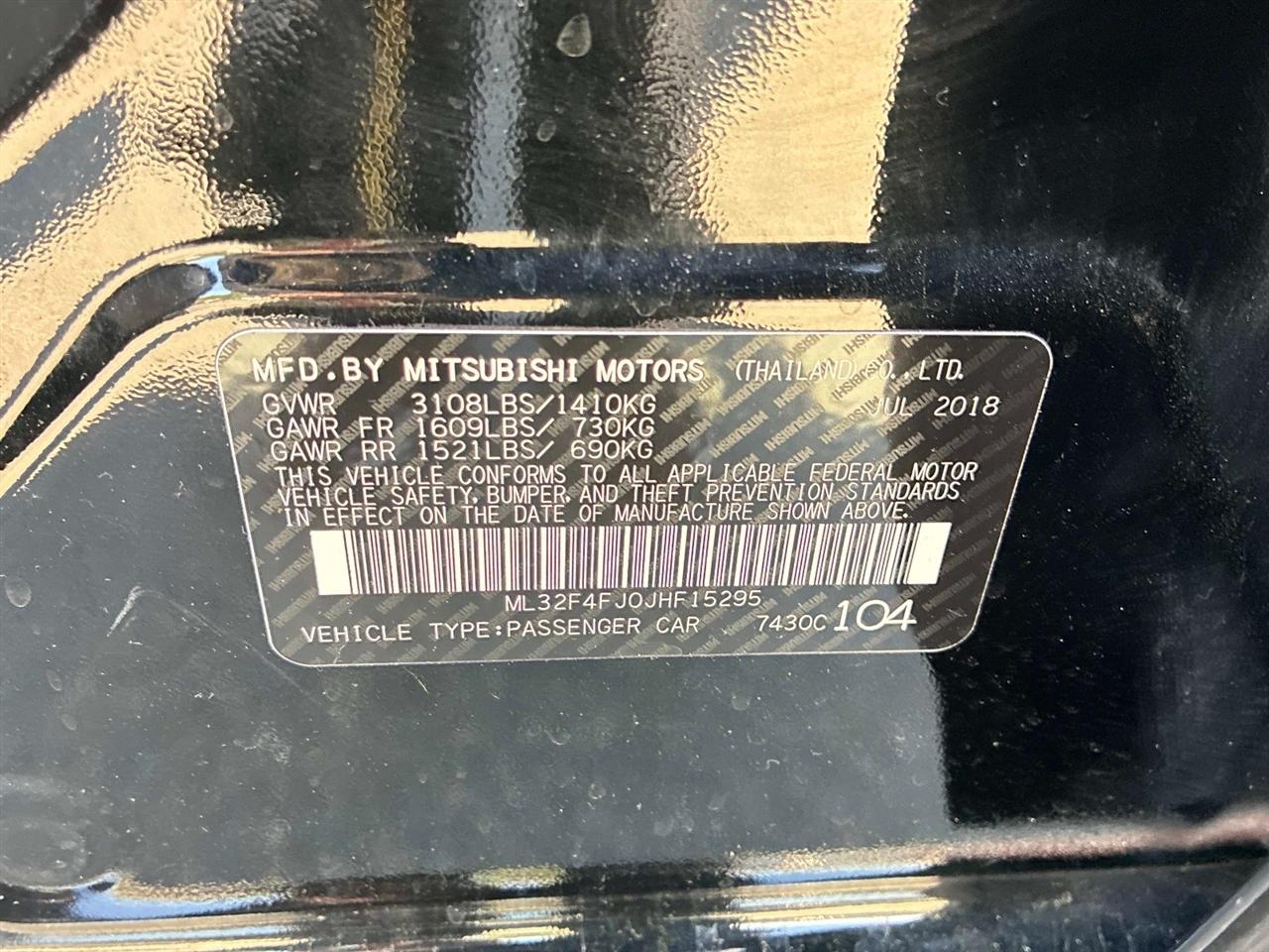 Mitsubishi Mirage G4 SE CVT 2018