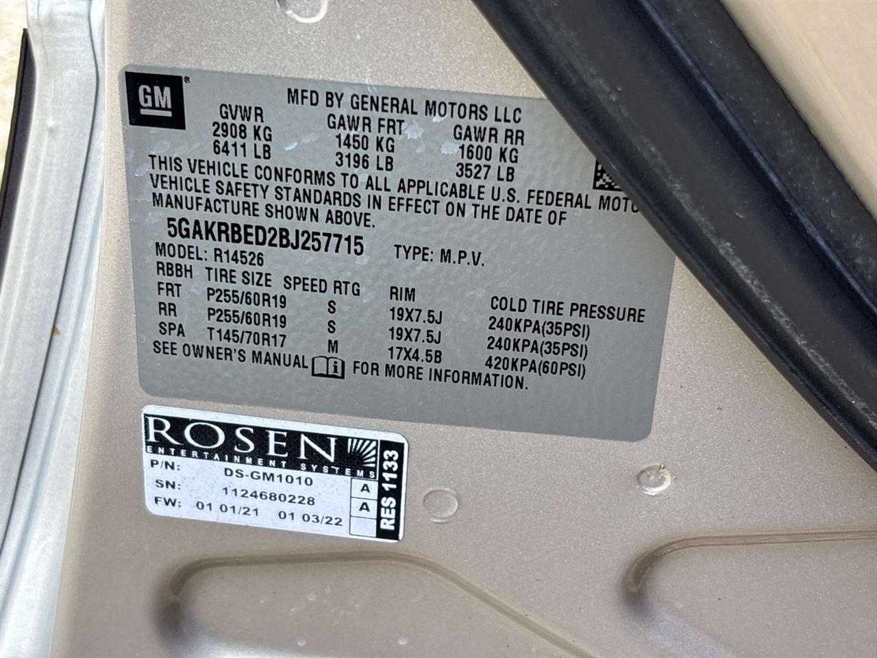 Buick Enclave FWD 4dr CXL-1 2011