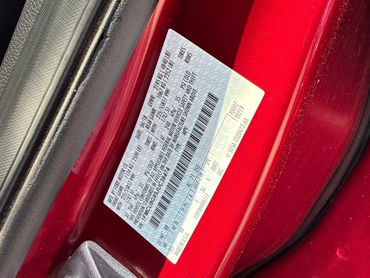 Ford Escape SE 4WD 2018