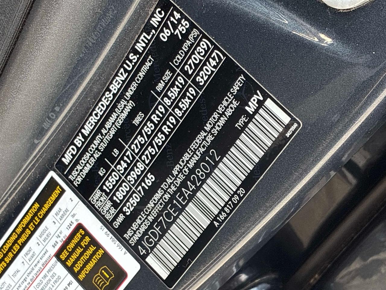 Mercedes-Benz GL-Class 4MATIC 4dr GL 450 2014