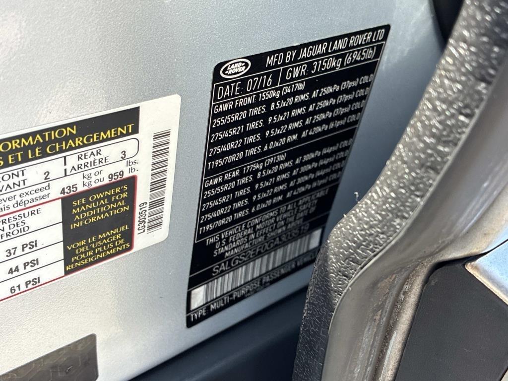 Land Rover Range Rover 4WD 4dr Supercharged 2016