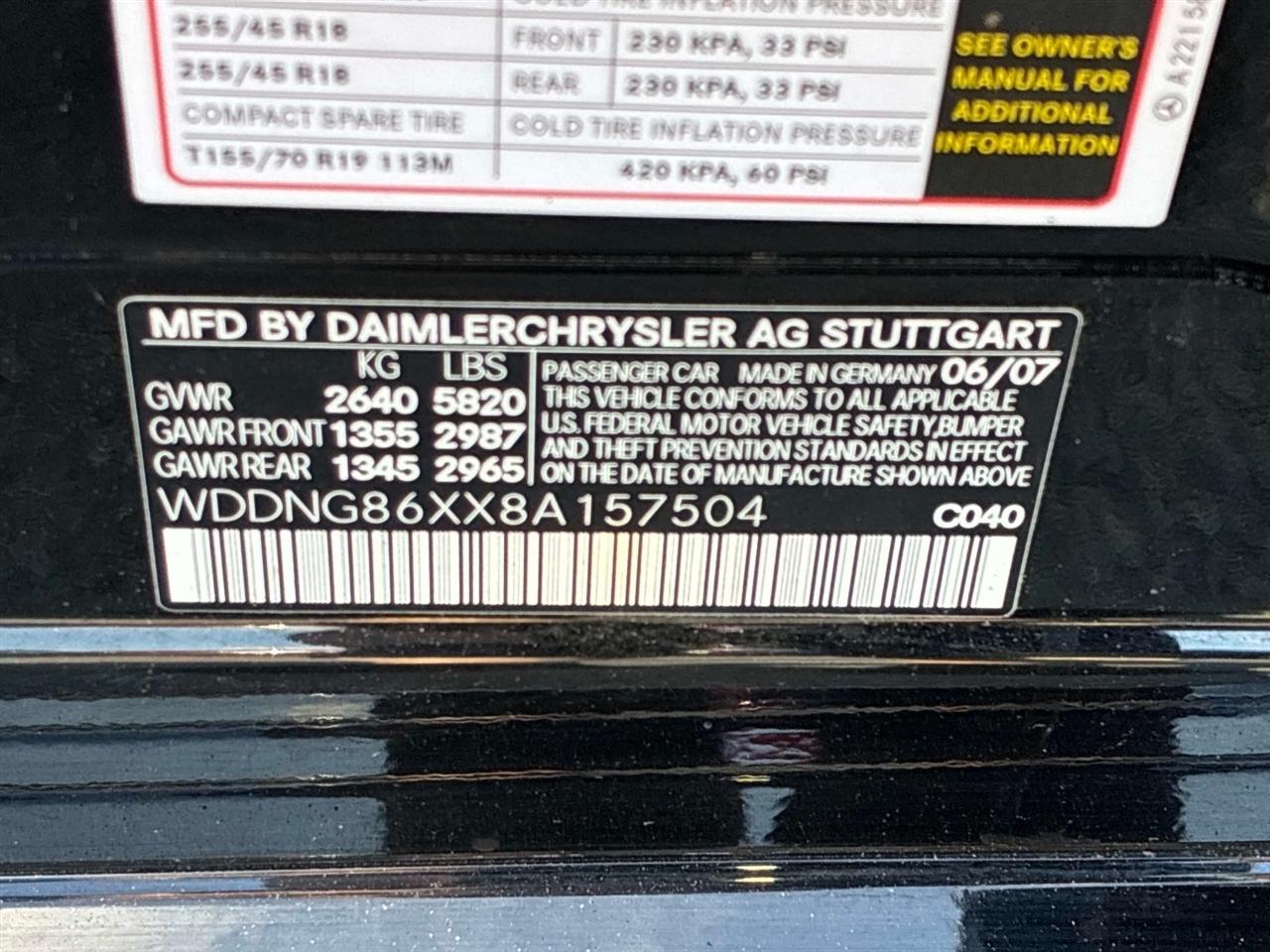 Mercedes-Benz S-Class 4dr Sdn 5.5L V8 4MATIC 2008