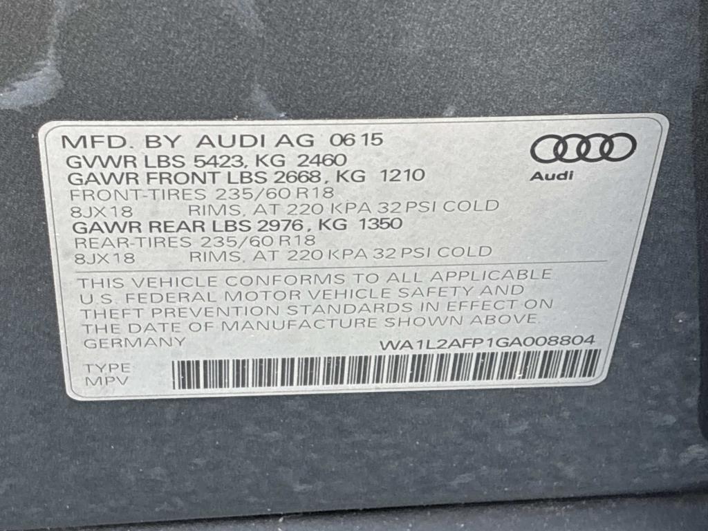 Audi Q5 quattro 4dr 2.0T Premium Plus 2016