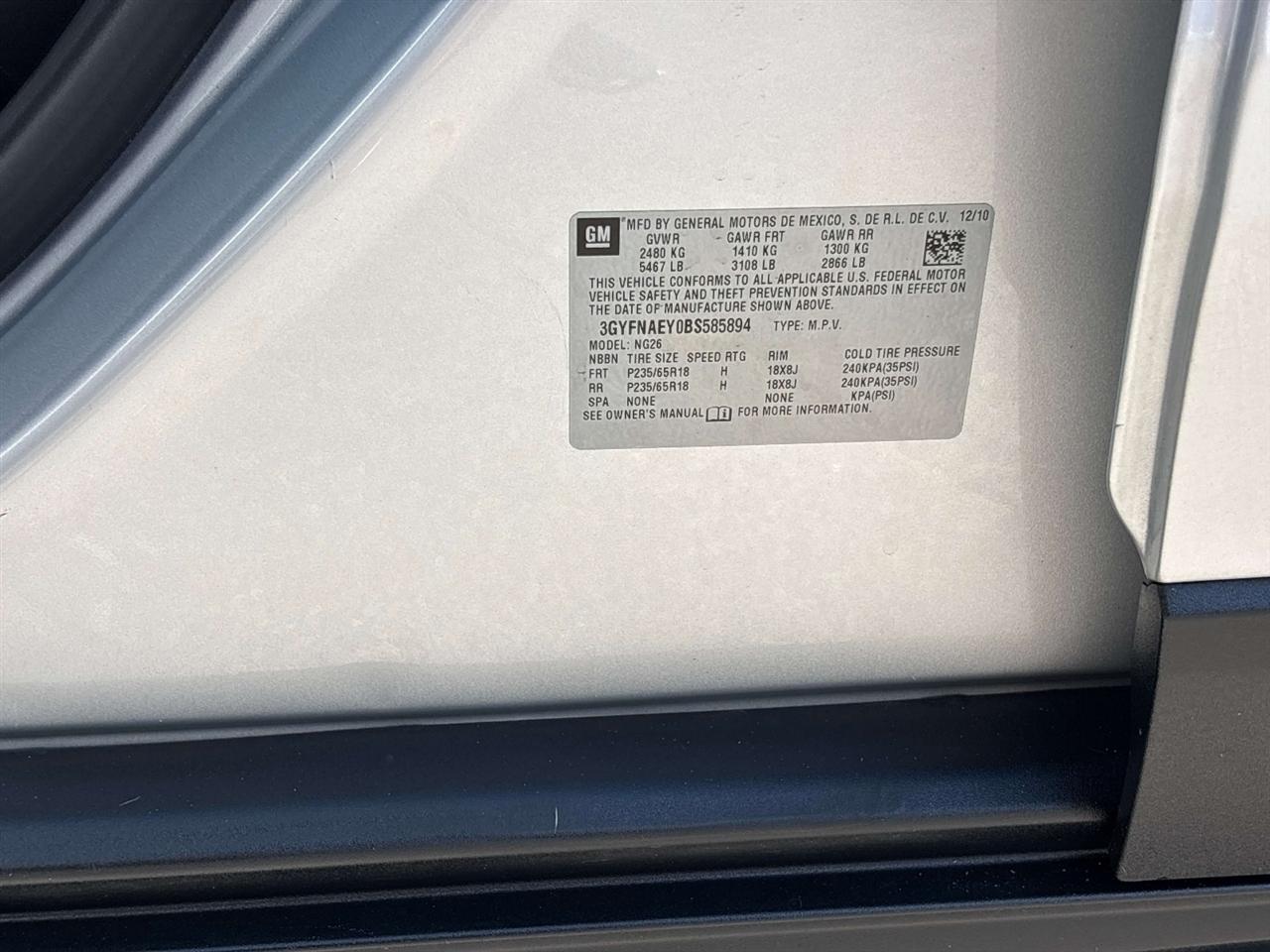 Cadillac SRX FWD 4dr Luxury Collection 2011