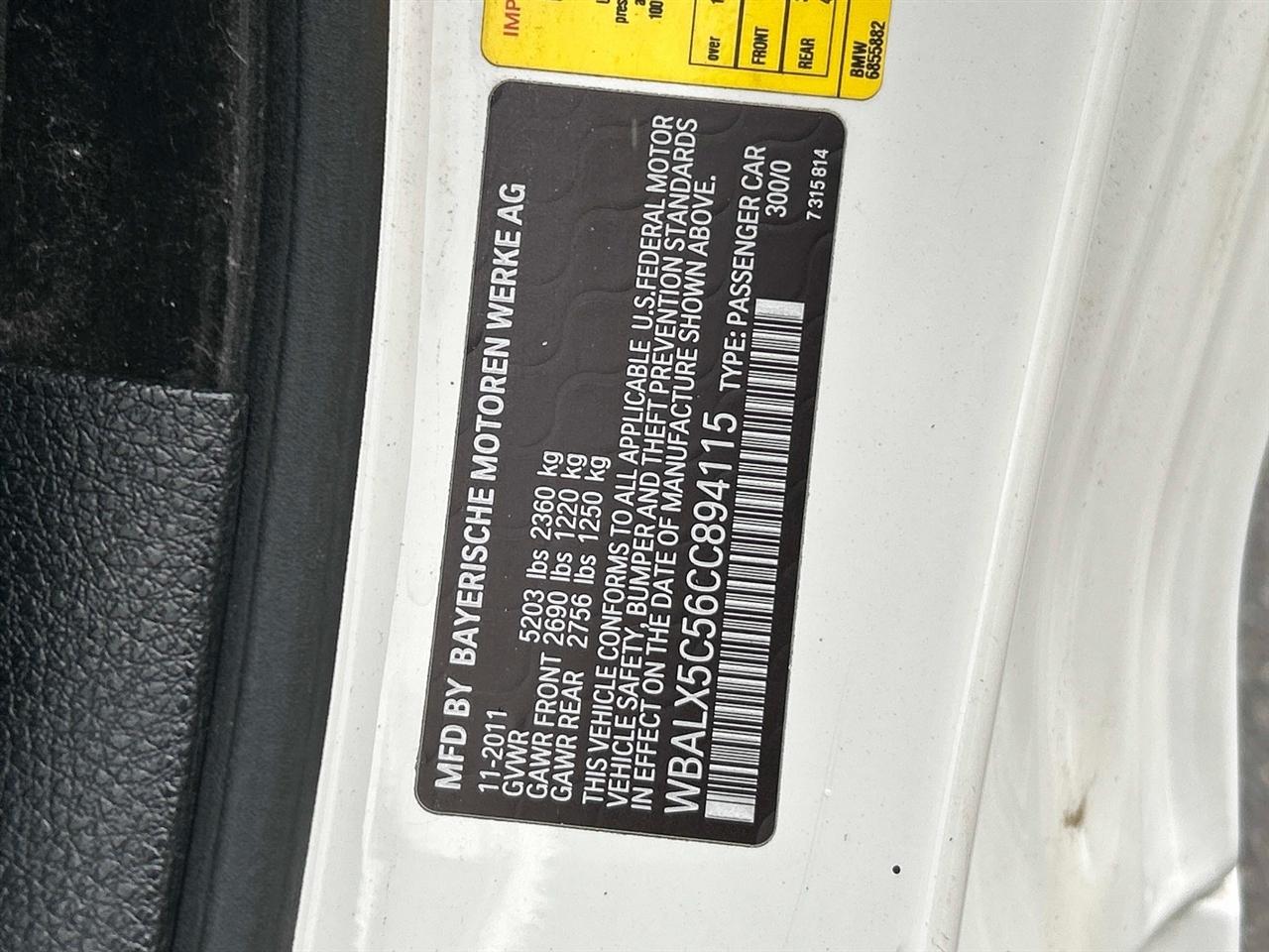 BMW 6 Series 2dr Cpe 650i xDrive 2012