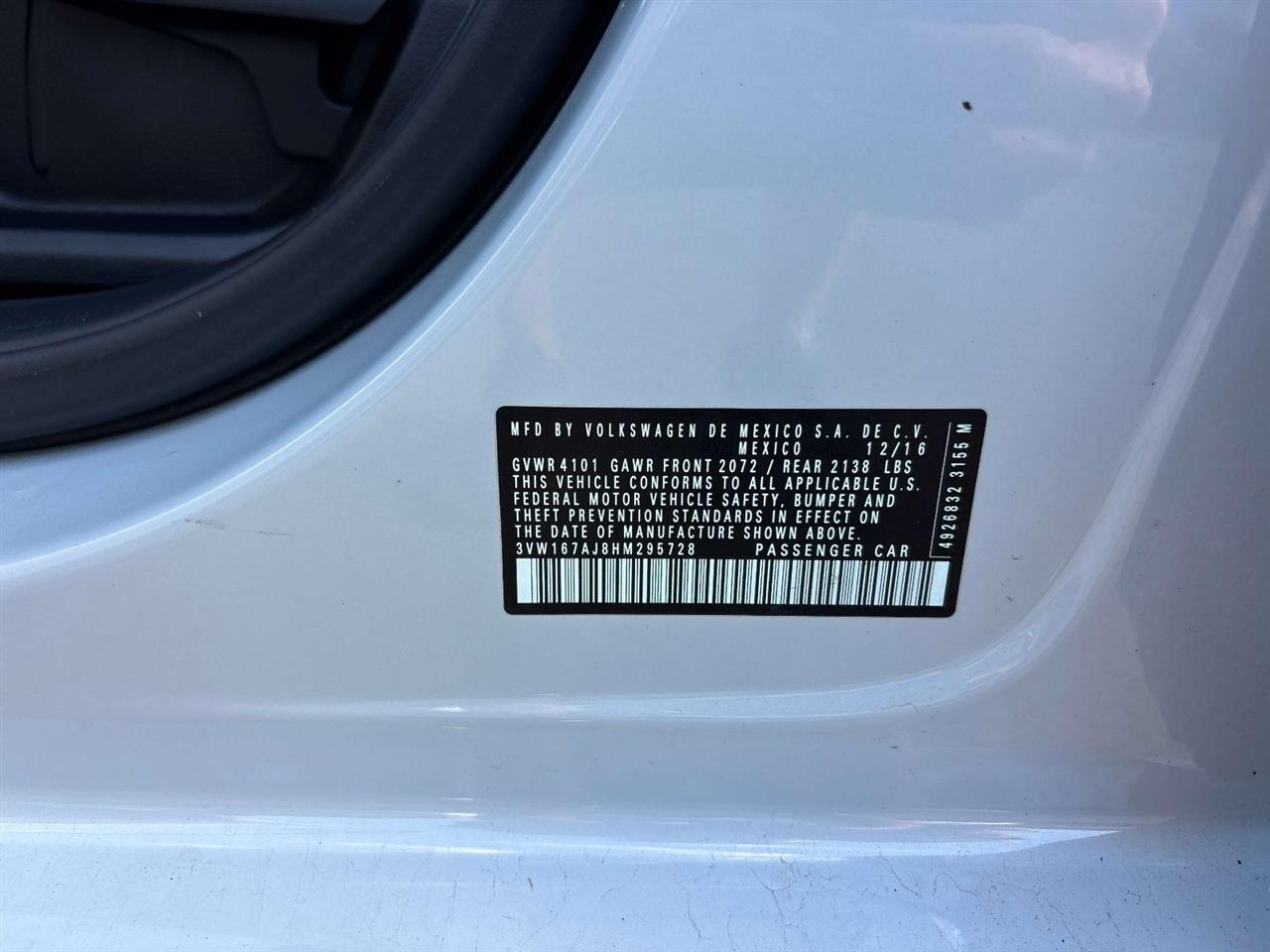 Volkswagen Jetta 1.4T S Manual 2017
