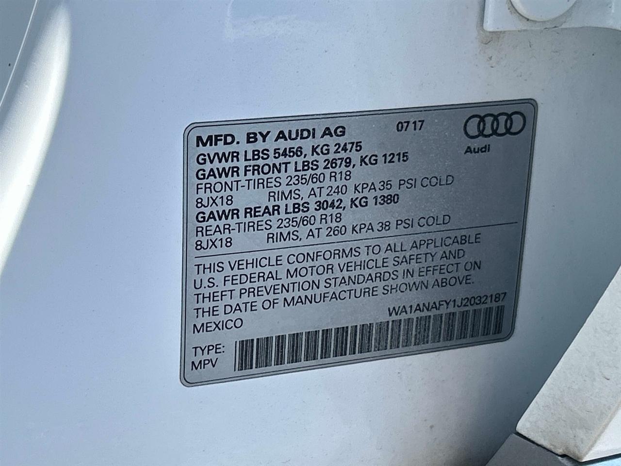 Audi Q5 2.0 TFSI Tech Premium 2018