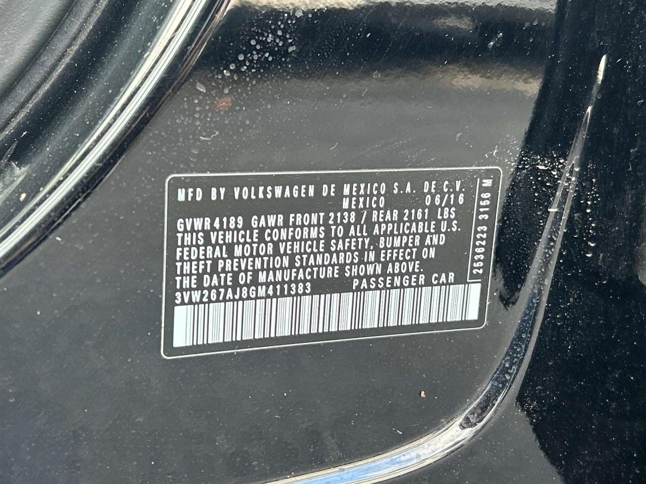Volkswagen Jetta Sedan 4dr Auto 1.4T S 2016