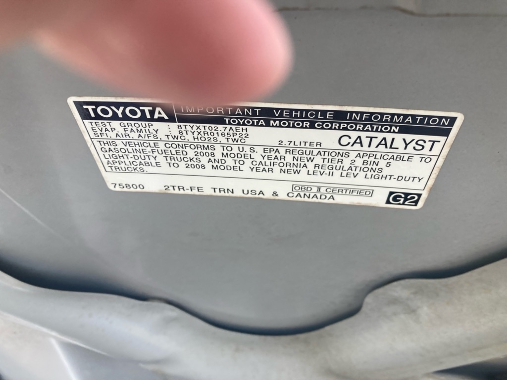 Toyota Tacoma Regular Cab 2WD 2008