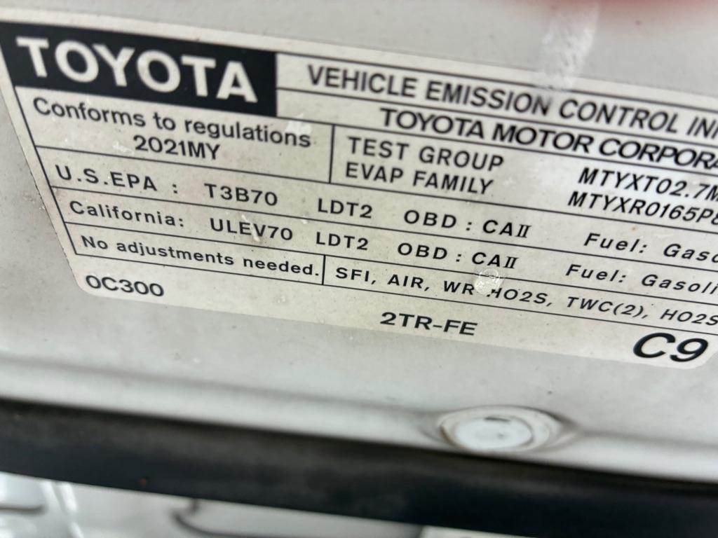 Toyota Tacoma SR Access Cab 6' Bed I4 4x2 AT (Natl) 2021