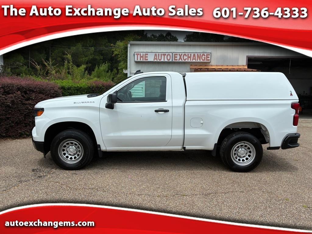 White 2023 Chevrolet Silverado 1500 Pickup Truck 4X2 Automatic