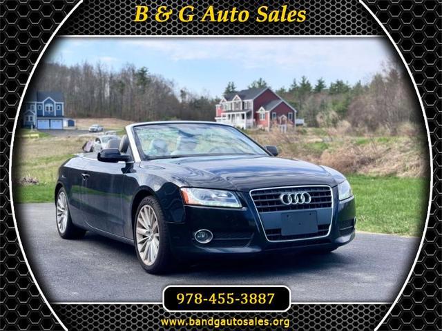 Black 2010 Audi A5 Convertible Front-Wheel Drive Automatic
