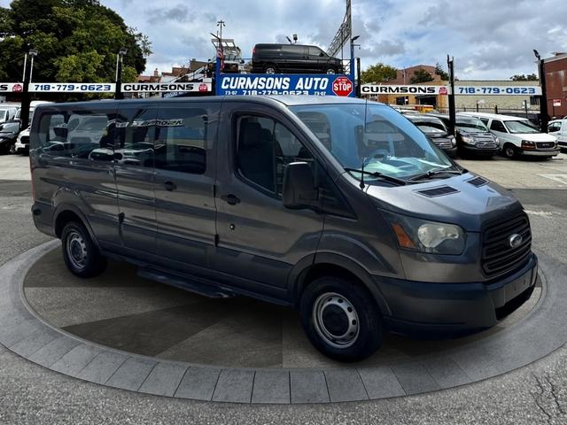 Gray 2016 Ford Transit Passenger 350 XLT Low Roof LWB RWD with 60/40 Passenger-Side Doors Van Rear-Wheel Drive Automatic