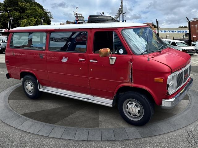Red 1985 GMC Vandura G3500 Extended Van Rear-Wheel Drive Automatic